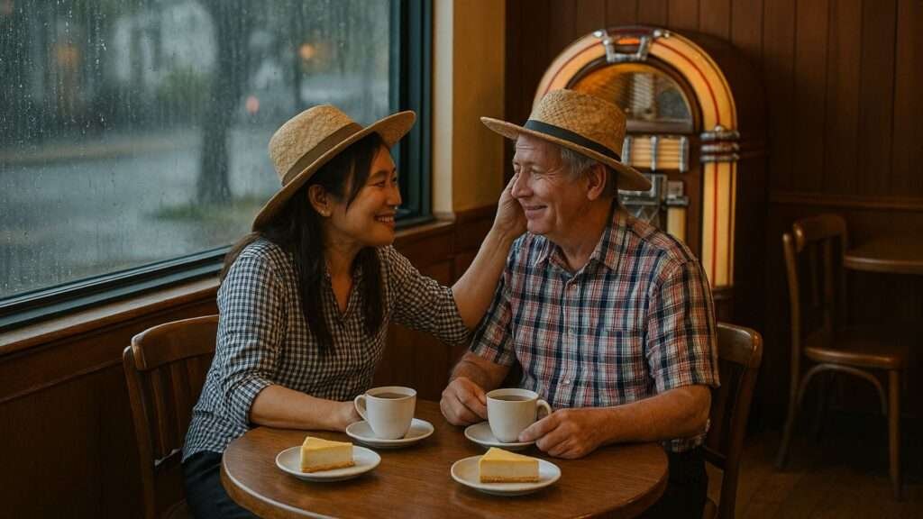 coffee and cheesecake brought us together